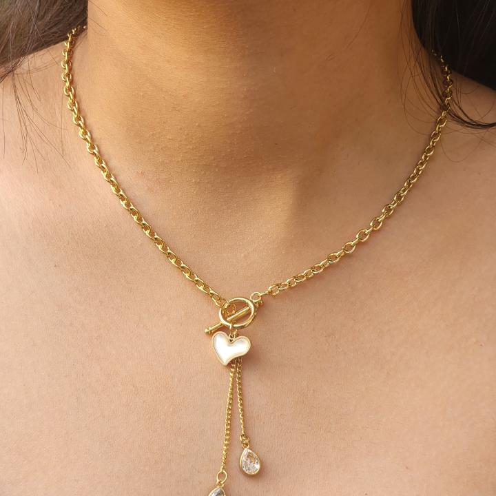 Elysian Grace Heart Pendant Necklace