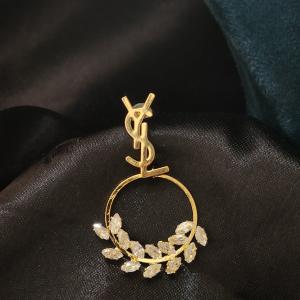 Lumière Leaf Crest Hoops (YSL Inspired)