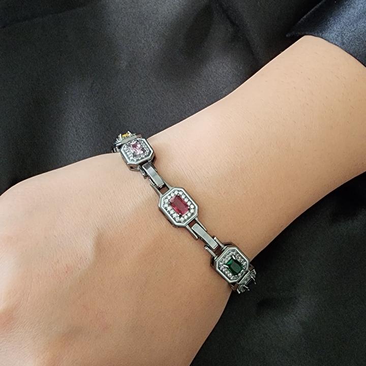 Elysian Radiance Multi-Stone Bracelet