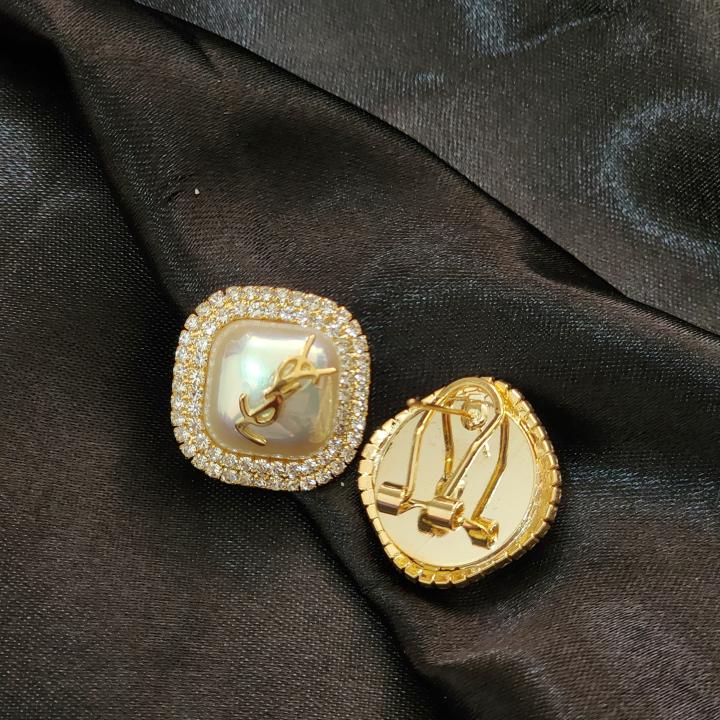 Noor Luxe Signature Studs (YSL Inspired)