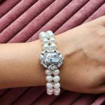 Pearl Éclat Crystal Charm Bracelet