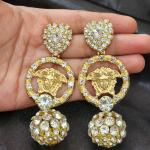 Regalia Medusa Crystal Drop Earrings