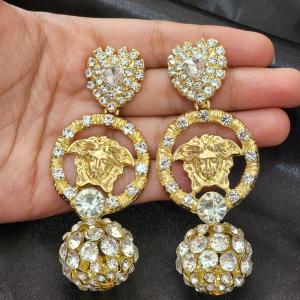 Regalia Medusa Crystal Drop Earrings