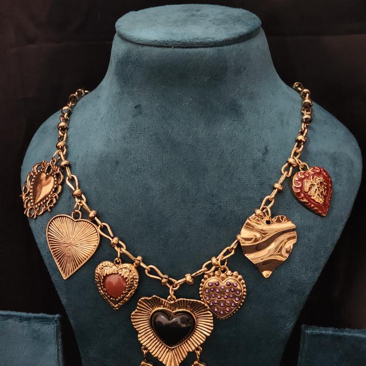 Luxe Aabhushan Heirloom Hearts Statement Necklace