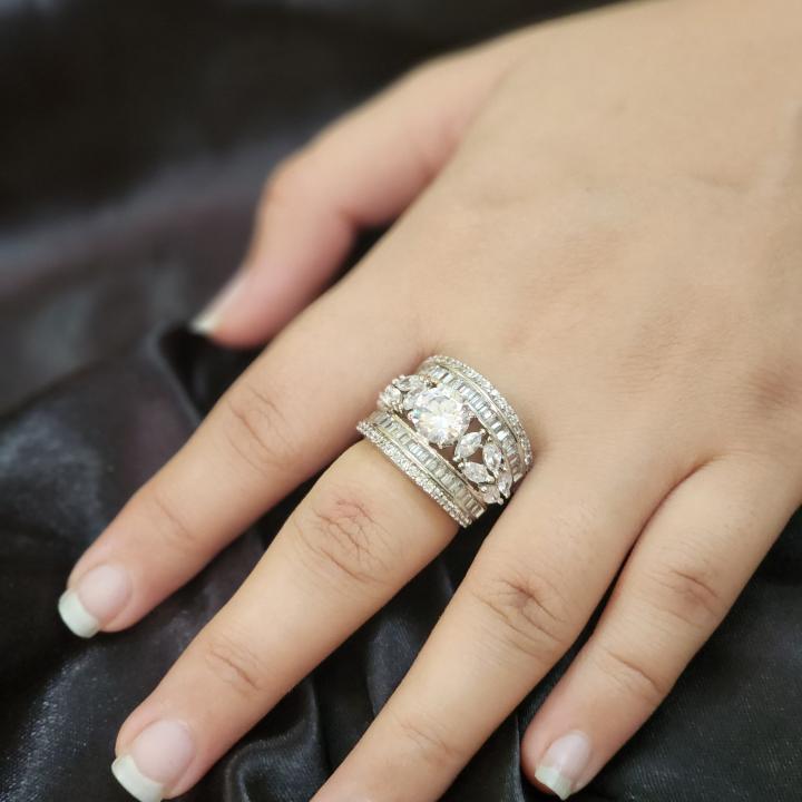 Celeste Regal Moissanite Band Ring