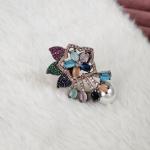 Meher Multigem Blossom Ring