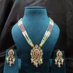 "Meher Elegance" Kundan & Beaded Necklace Set