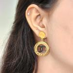 Chérie Luxe Logo Hoop Drops (Chanel Inspired)