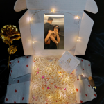 Luxe aabhushan golden embrace personalized gift-hamper-box