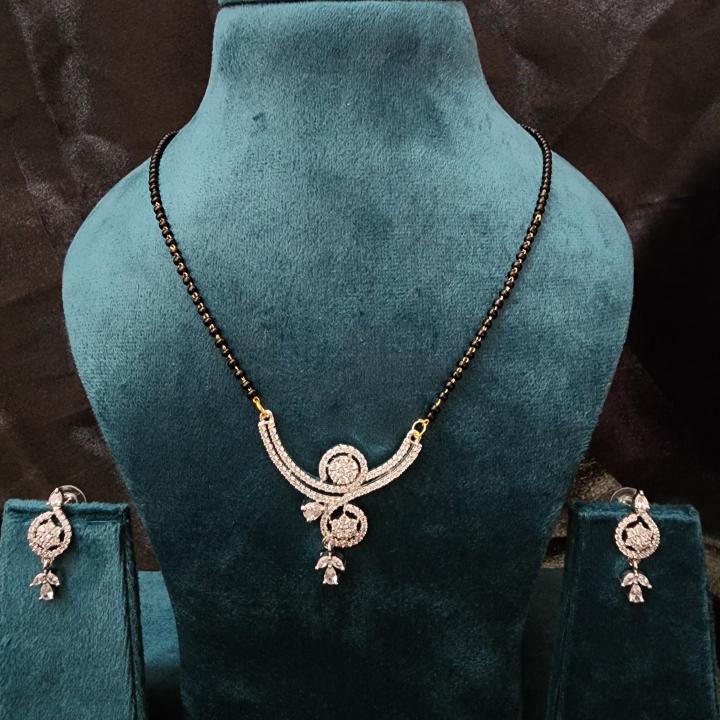 Ira Moissanite Mangalsutra Set