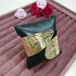 Prakriti Leaf-Muse Gold Cuff Bracelet