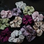Luxe Aabhushan Premium Satin Scrunchie Set – Pack of 6