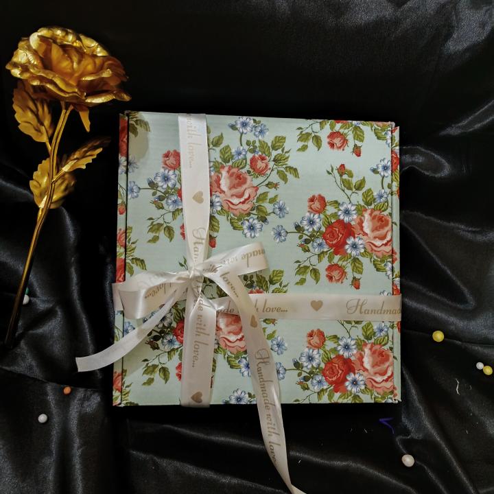 Luxe aabhushan golden embrace personalized gift-hamper-box