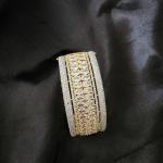 Regal Radiance CZ Gold-Plated Bangle