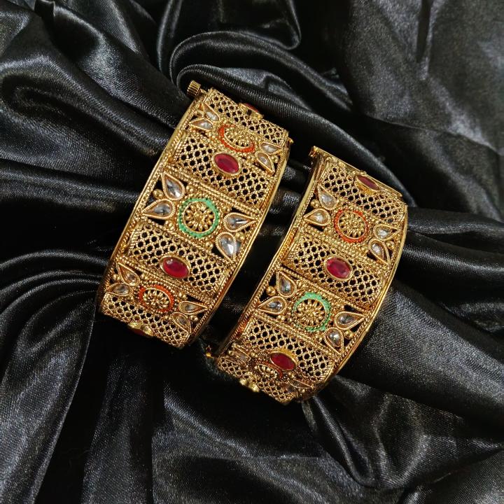 Meher Jadau Polki Kadas (Set of 2)