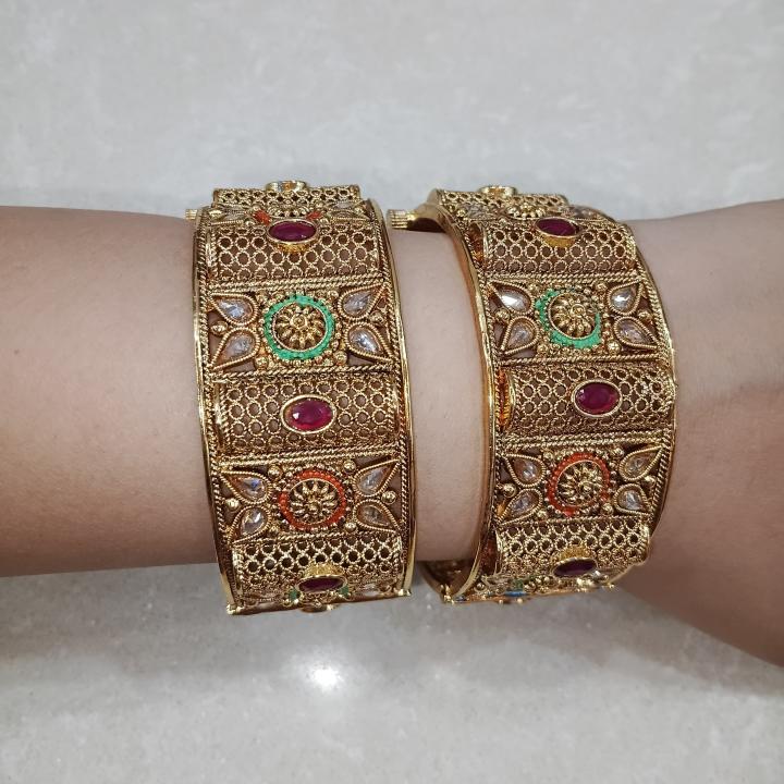 Meher Jadau Polki Kadas (Set of 2)