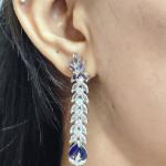 Midnight Grace American Diamond Necklace Set