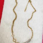 LV Muse Gold-Plated Emblem Necklace