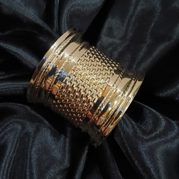 Zarreen Heritage Textured Gold Cuff