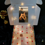 Luxe aabhushan golden embrace personalized gift-hamper-box