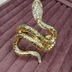 Naagmani Crystal Serpent Cuff Bracelet