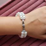 Pearl Éclat Crystal Charm Bracelet