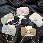 Celeste Bow Clip - Noir Elegance