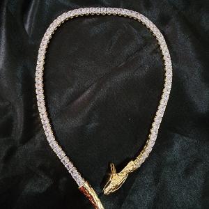 Serpentine Radiance Choker Necklace