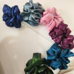 Luxe Aabhushan – Satin Bloom Scrunchie Set (Pack of 6)