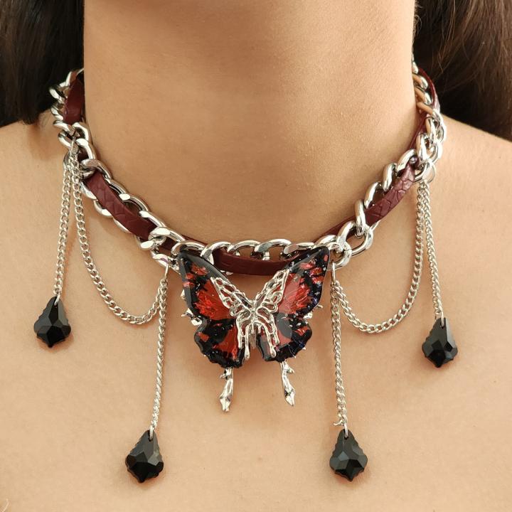 Nyx Noir Butterfly Choker