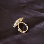 Mughal Lotus Kundan Cocktail Ring