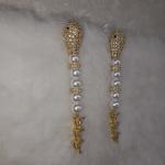 Regal Pearl Cascade Drop Earrings