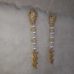 Regal Pearl Cascade Drop Earrings