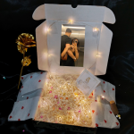 Luxe aabhushan golden embrace personalized gift-hamper-box