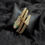 Naagraj Emerald-Eye Serpent Bracelet