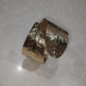 Prakriti Leaf-Muse Gold Cuff Bracelet