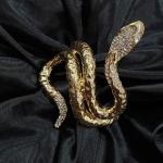 Naagmani Crystal Serpent Cuff Bracelet