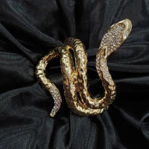 Naagmani Crystal Serpent Cuff Bracelet