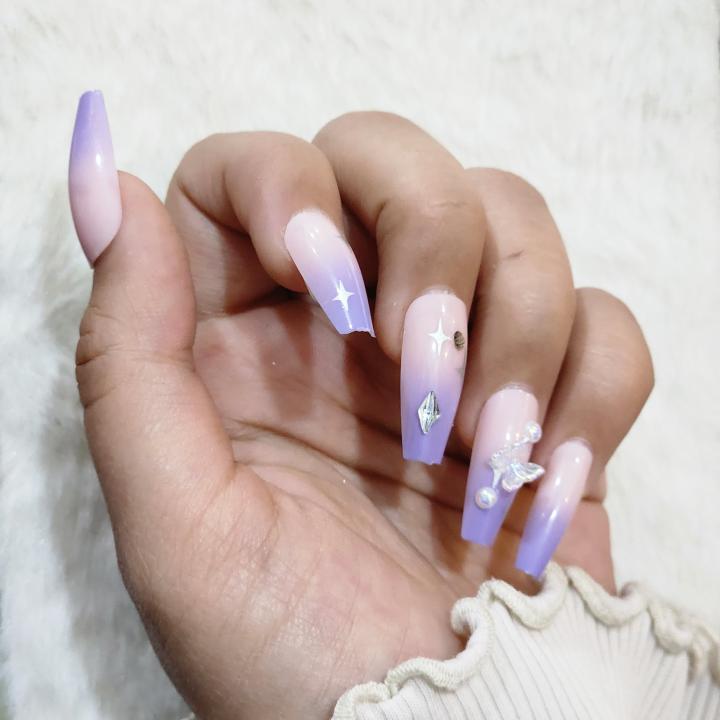 Celestial Amethyst Dream – Luxe Press-On Nails by Luxe Aabhushan