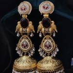 Regal Kundan Jhumka Earrings