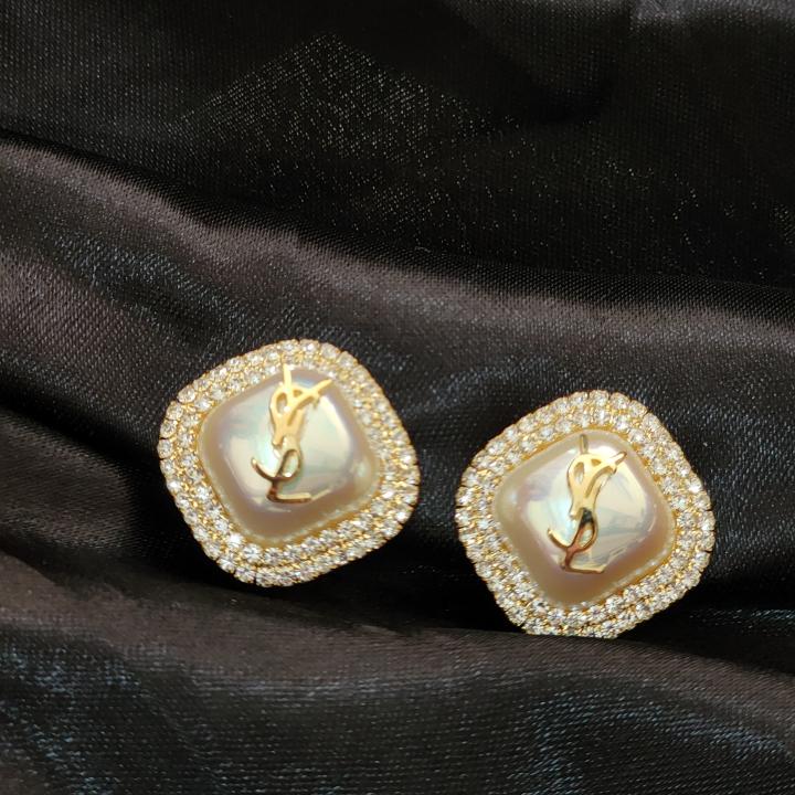 Noor Luxe Signature Studs (YSL Inspired)