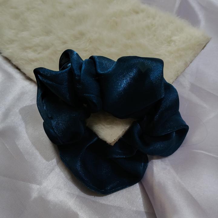 Luxe Aabhushan – Satin Bloom Scrunchie Set (Pack of 6)