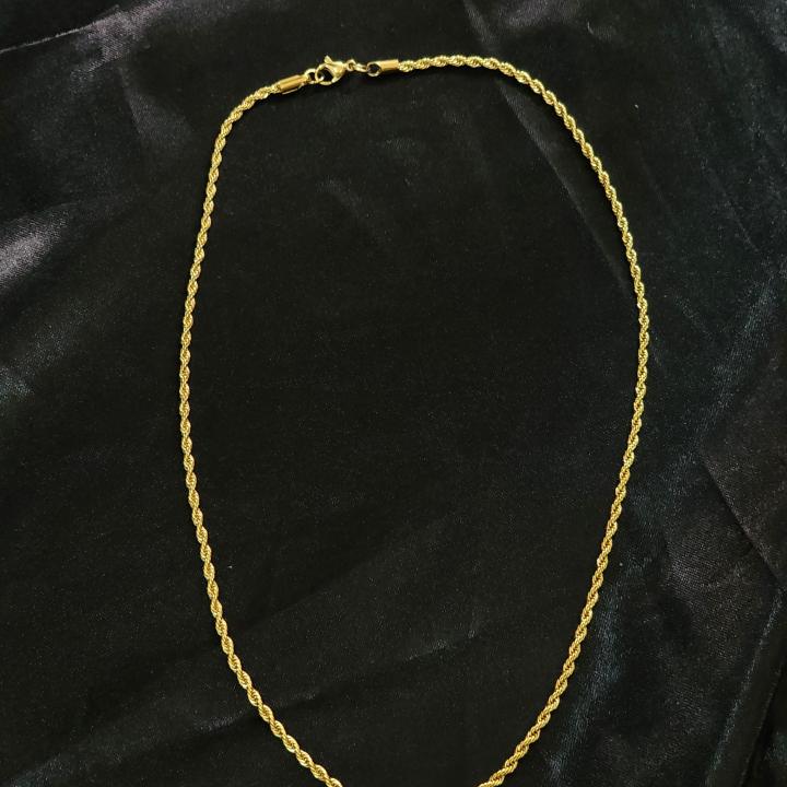 Sunehri Twist Rope Chain Necklace