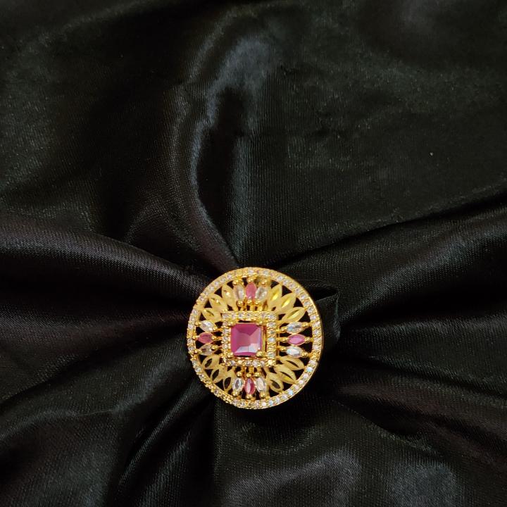 Noor-e-Gulabi Cocktail Ring