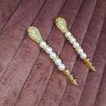 Regal Pearl Cascade Drop Earrings