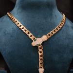 Serpent Charm Wrap Necklace & Bracelet