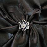 Midnight Bloom Cocktail Ring