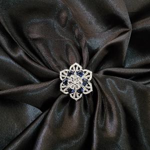 Midnight Bloom Cocktail Ring