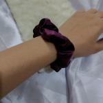 Luxe Aabhushan - Plum ◦ Royale Satin Scrunchie