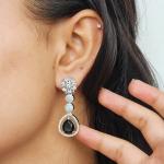 Noir Étoile American Diamond Necklace Set